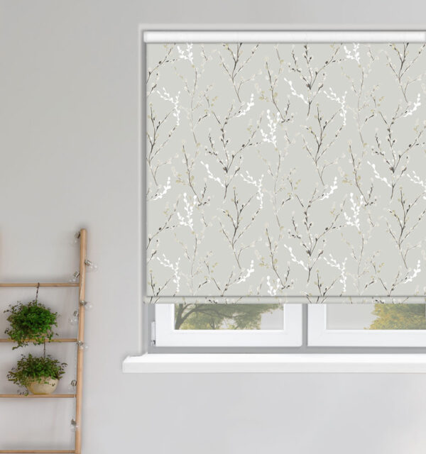 WILLOW BIRCH WHITE Roller Blinds by Louvolite